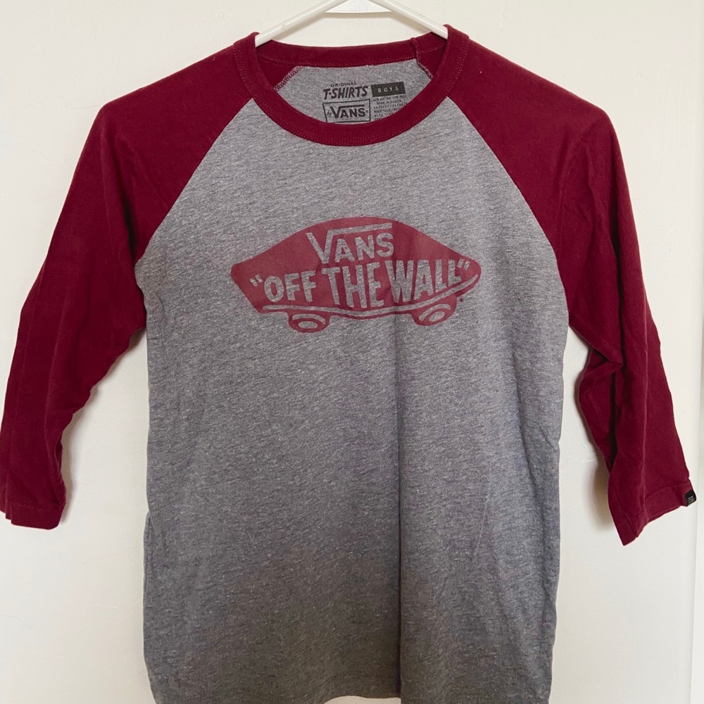 VANS baseball tee shirt